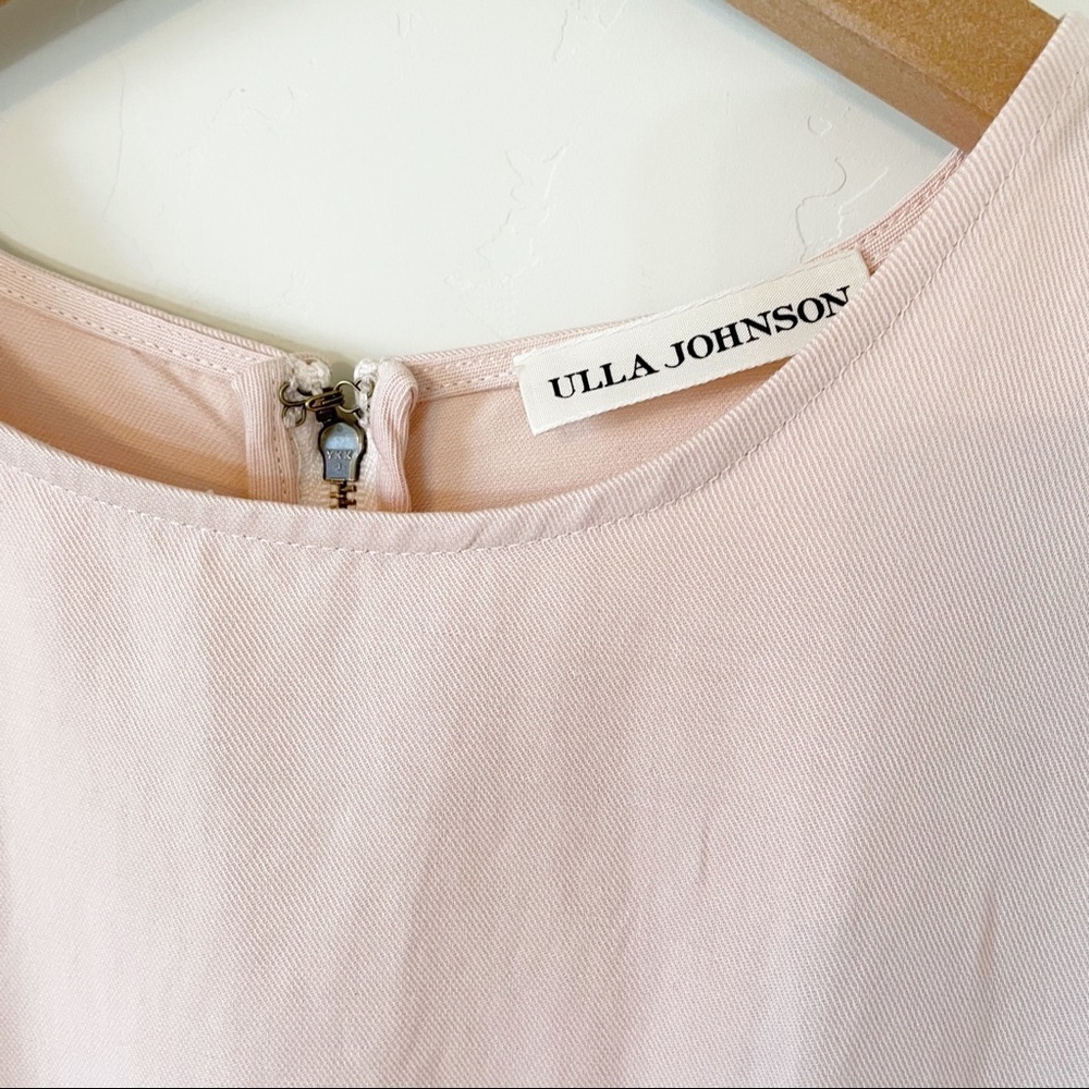 ULLA JOHNSON Otille Dress Lace up Handkerchief hem - Picture 6 of 16